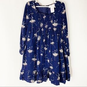 Lulurain Navy Blue‎ Ballerina Balletcore Dance Dress
